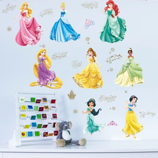 Decal hình dán tường công chúa cho bé