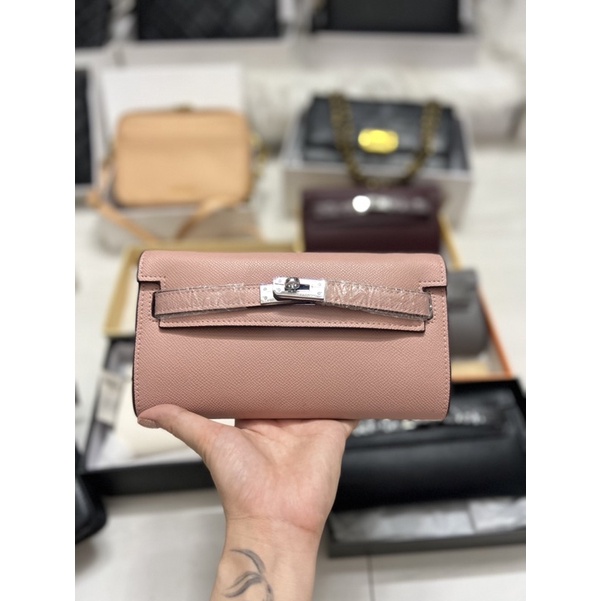 Clutch Ví cầm tay Kelly sang trọng kèm dây đeo SPS xịn