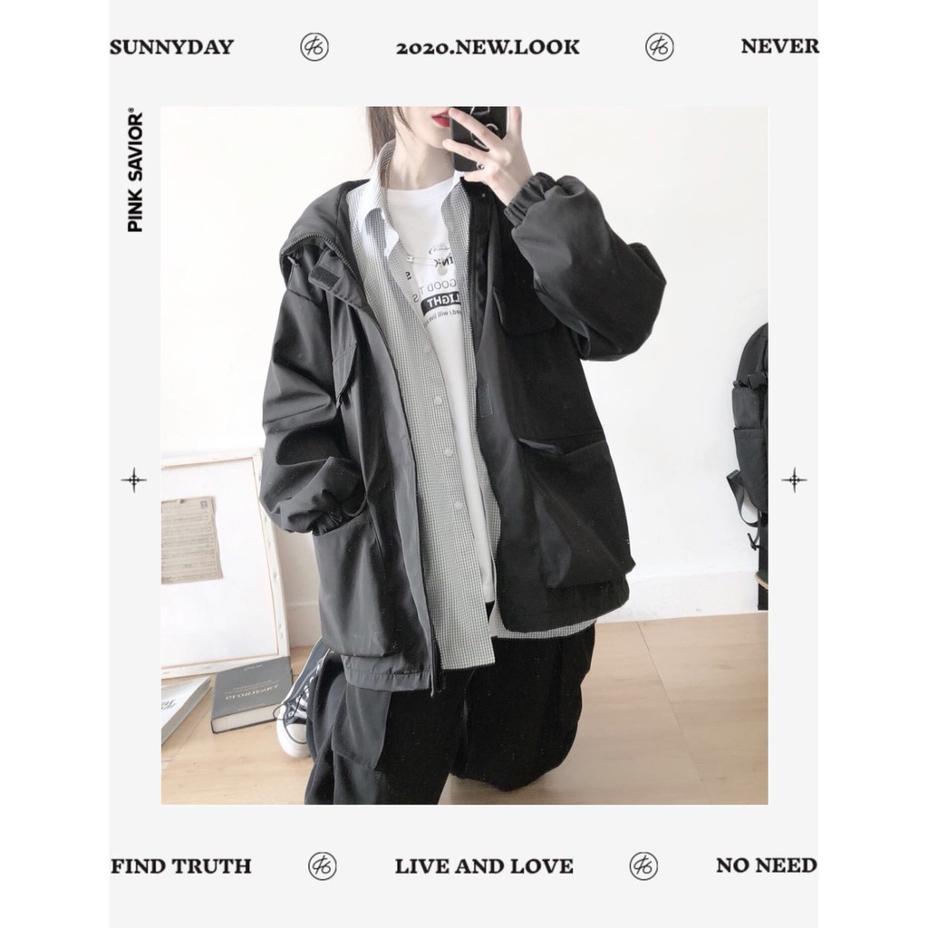 Áo Dù 4 túi nam nữ YAYSHOP chất dù 2 lớp form unisex kèm ảnh thật