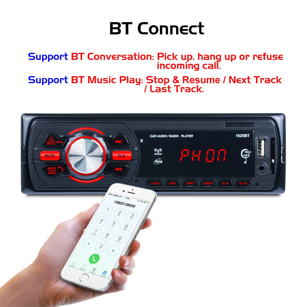 Máy nghe nhạc MP3 bluetooth trên xe hơi