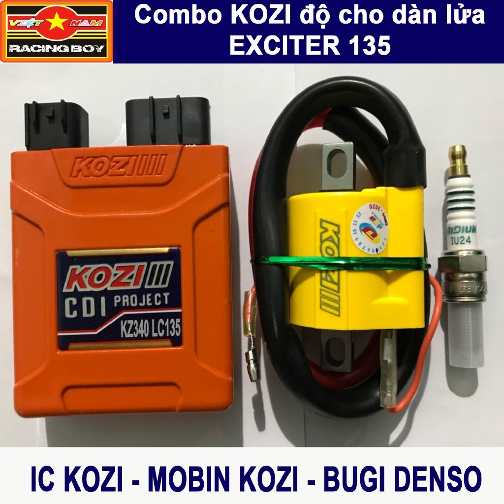 GIÁ SIÊU RẺ !!! COMBO IC - MOBIN SƯỜN - BUGI BẠCH KIM DENSO EXCITER 150