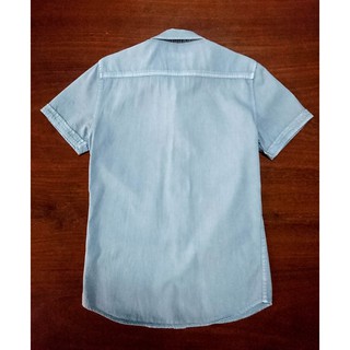 Áo Sơ Mi Denim Tay Ngắn