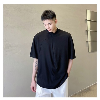ÁO COTTON CỔ CHÉO FORM RỘNG UNISEX BASIC TRENDY