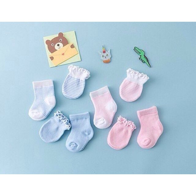 sét bao tay bao chân len cho bé cực đẹp