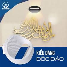 Đèn treo tường ngoài trời, quán cafe, đèn tường trang trí có gân cao cấp TLC 12W, Bảo hành chính hãng TLC Lighting