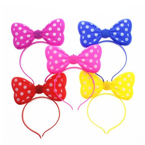 [ Gía siêu rẻ ] Băng đô hình nơ Micky phát sáng