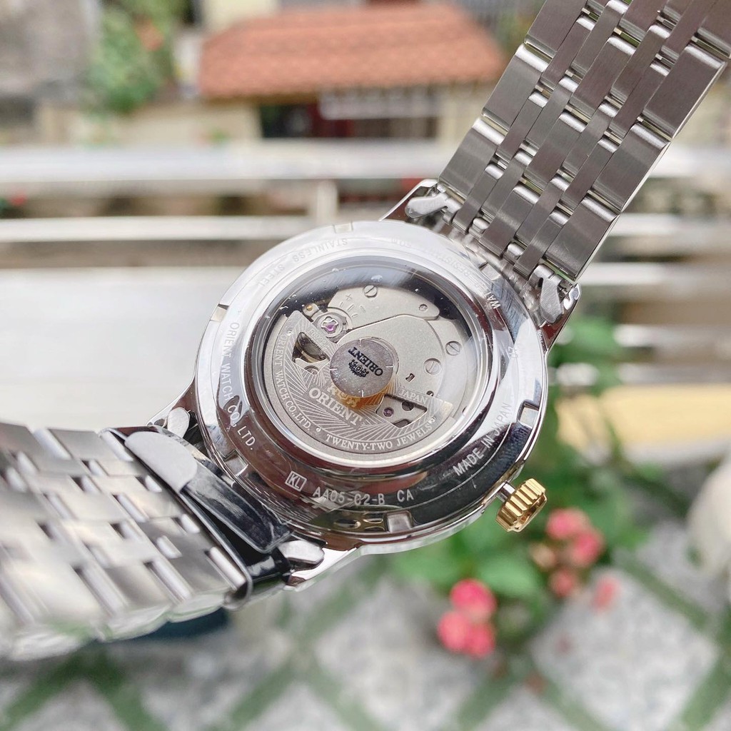 Đồng hồ Nam Orient Automatic Dây Kim Loại SAA05002WB