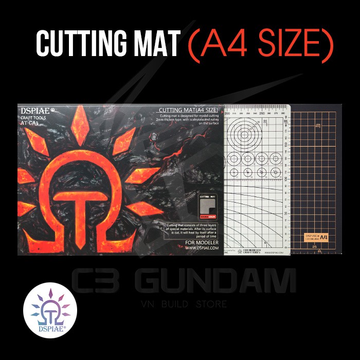 DỤNG CỤ MÔ HÌNH GUNDAM TẤM CẮT LÓT CAO CẤP CUTTING MAT DSPIAE A2 A3 A4 - BẢNG KĨ THUẬT