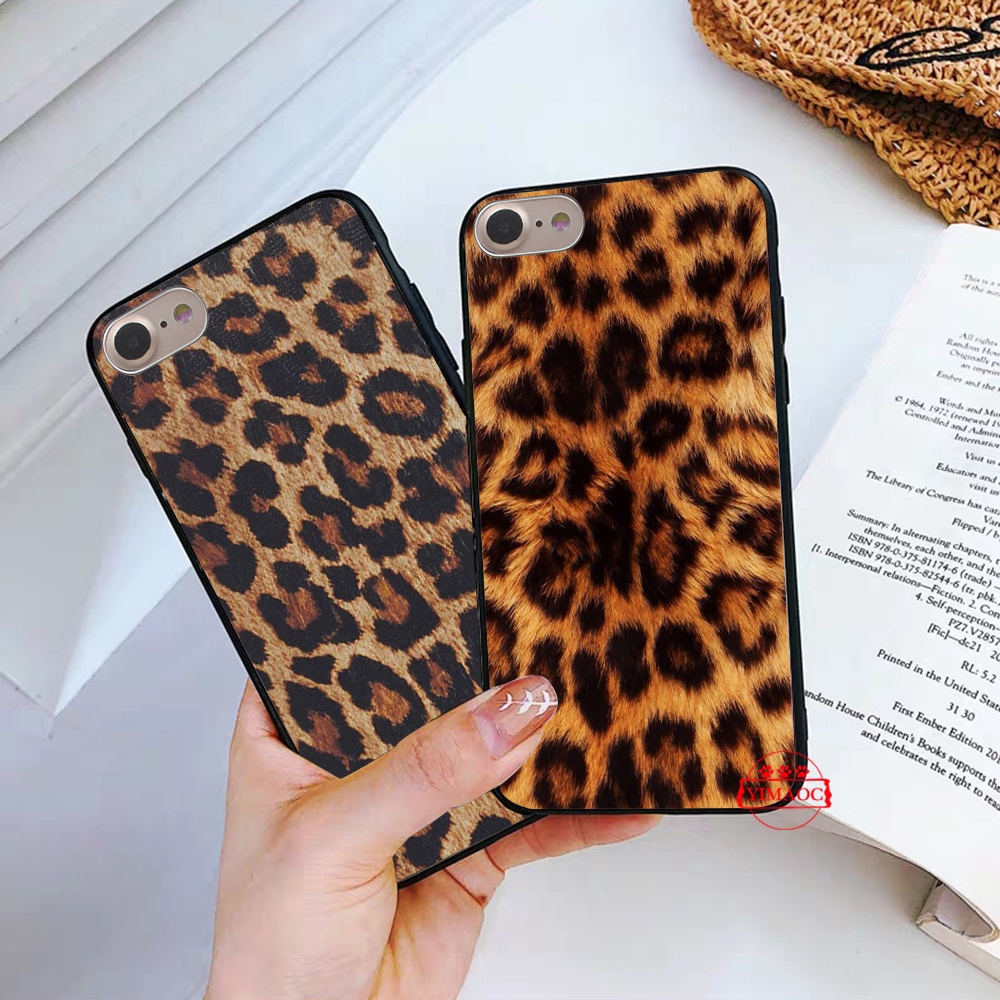 Ốp điện thoại mềm họa tiết da beo 89U thời trang dành cho iPhone XS Max XR X 11 Pro 7 8 6 6S Plus