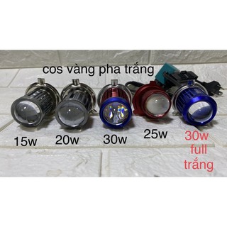 Đèn led bi cầu chân H4 gắn xe máy , ô tô
