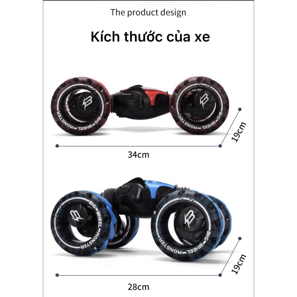 Ô Tô Điều Khiển Từ Xa, Cảm Biến, Vượt Địa Hình Cực Thông Minh