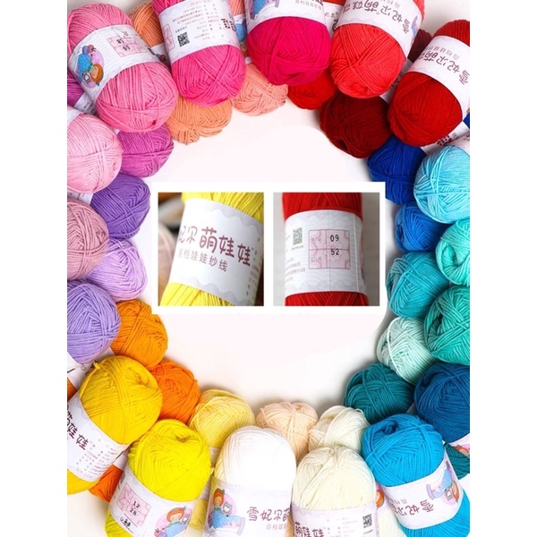 (Bảng màu 1) Len Baby Yarn hàng chính hãng