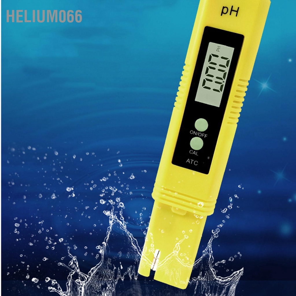 Bút đo PH nước bút đo độ ph bút thử nước sạch Màn hình kỹ thuật số Helium066
