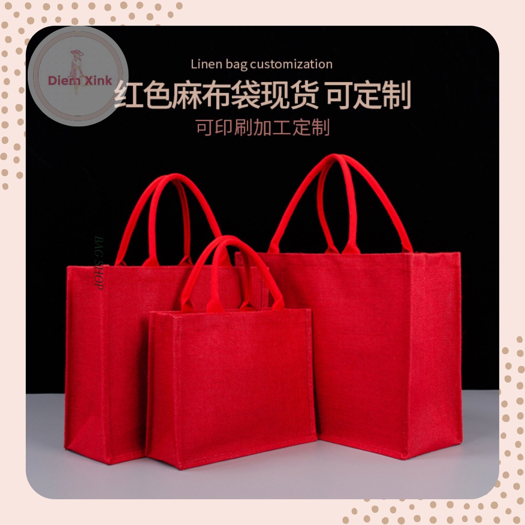 Túi Xách Nữ Đeo Vai Thời Trang, Túi Cói Có Lớp Chống Thấm Đi Chơi Tết Du Lịch -Diễm Store- T 16