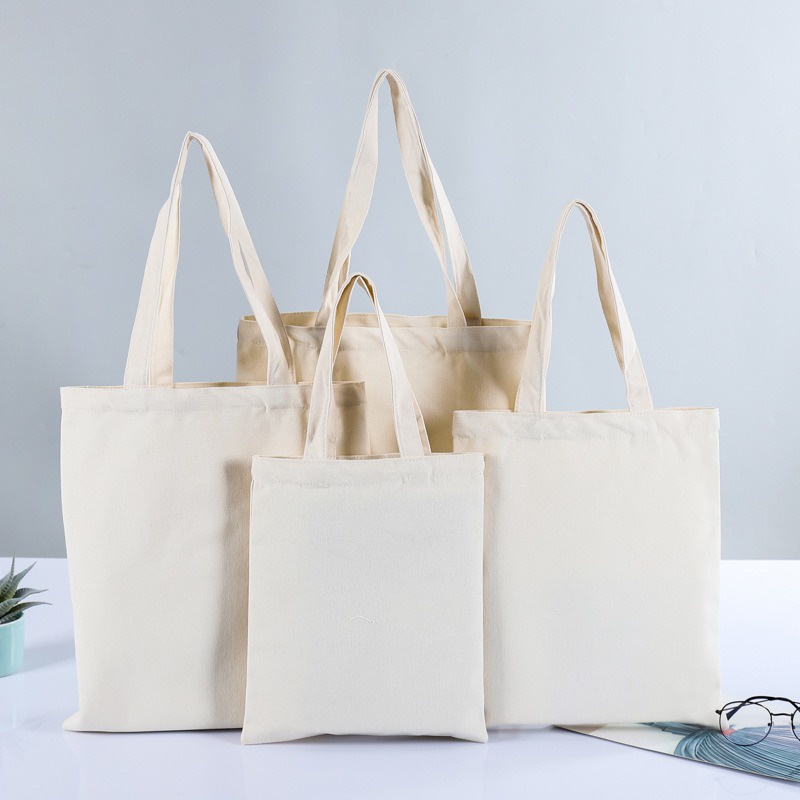 Túi Vải Đeo Vai Tote Bag Trắng Trơn XinhStore