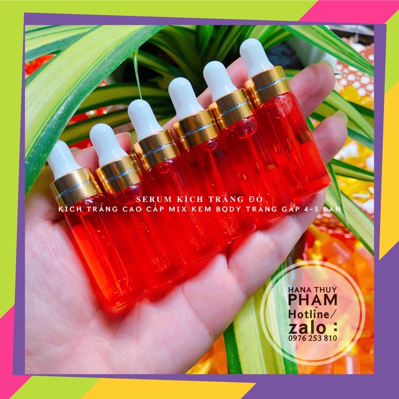 [FREE SHIP] SERUM TRUYỀN TRĂNG Nước Đỏ Kích Trắng Cung Cấp Vitamin Giúp Da Trắng Hồng Mịn Màng, vitamin cấy trắng