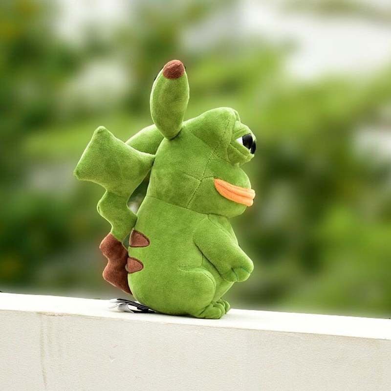 Thú Nhồi Bông Hình Ếch Pokemon Pikachu Pepe Trang Trí Phòng Trẻ Em
