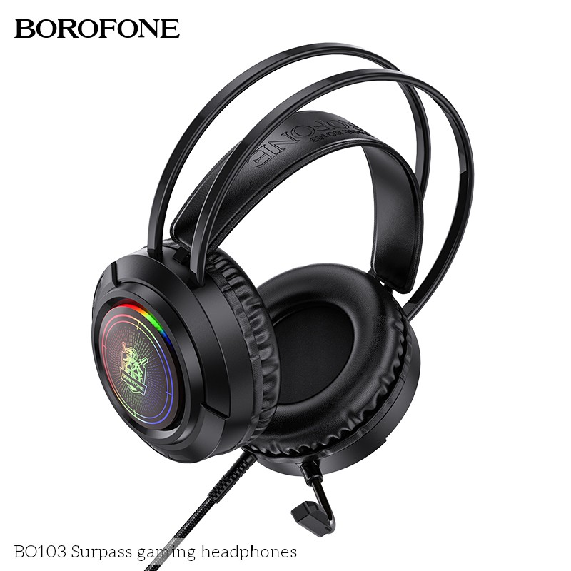 Tai nghe chụp tai gaming có mic game bo103 điều chỉnh âm lượng chơi game pubg liên quân trên PC máy tính