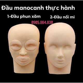 Đầu manocanh nối mi, đầu canh tập nối mi