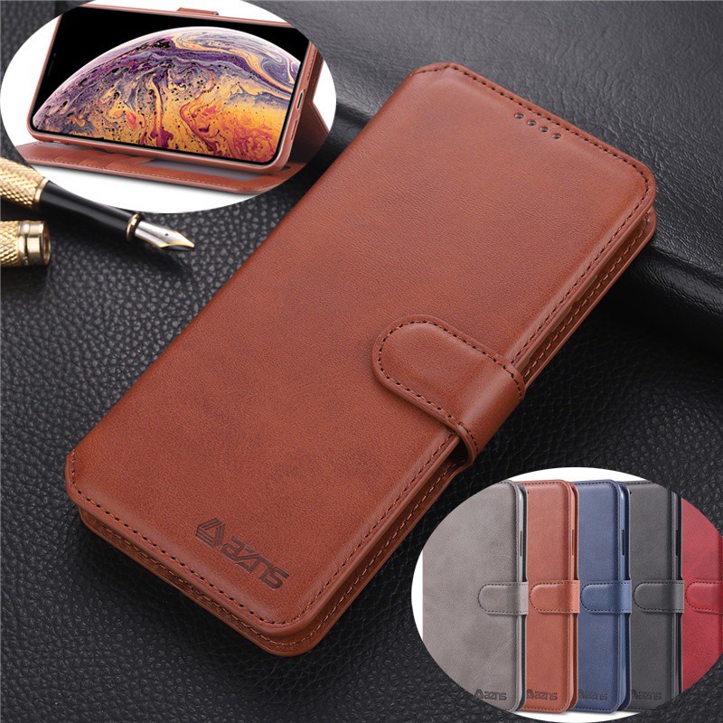 Bao da điện thoại vỏ sò retro thời trang cho Samsung Galaxy M80S M60S M30 M20 M10 A91 A81 A40S A70E A10 S10 Note 10