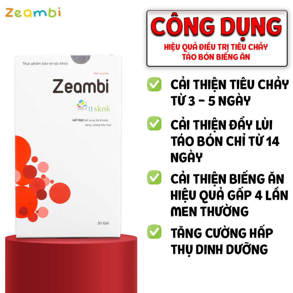 [Chính hãng] Combo Tiêu Hóa Tốt Zeambi - Bé Ăn Ngon  Cho Trẻ Tiêu Chảy, Bất Dung Nạp, Quá Tải Lactose,  Biếng Bú