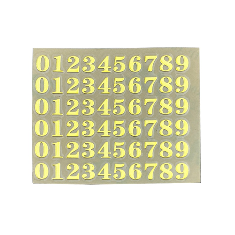 Miếng Dán Chữ Số Bằng Kim Loại Trang Trí Móng Nghệ Thuật