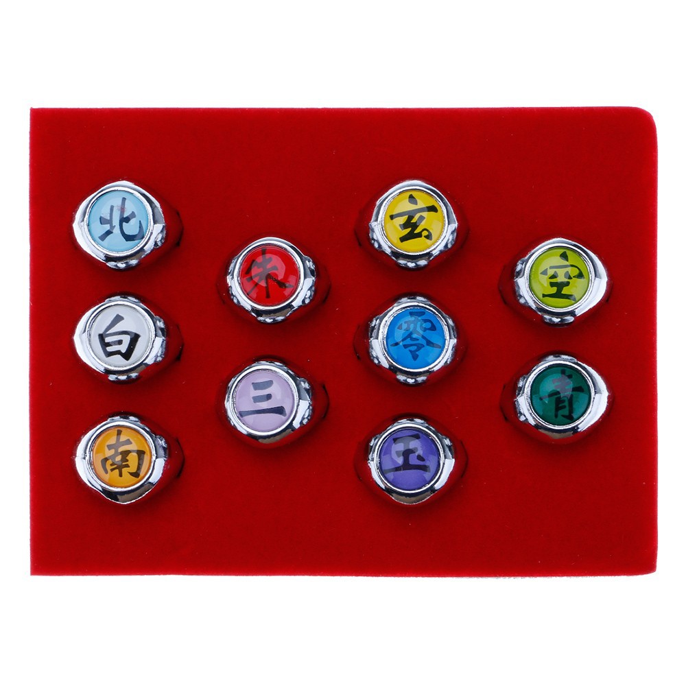 Bộ 10 cái nhẫn AKATSUKI.