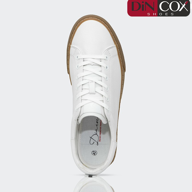 Giày Sneaker Da Nam DINCOX D10 Thời Trang Nổi Bật White