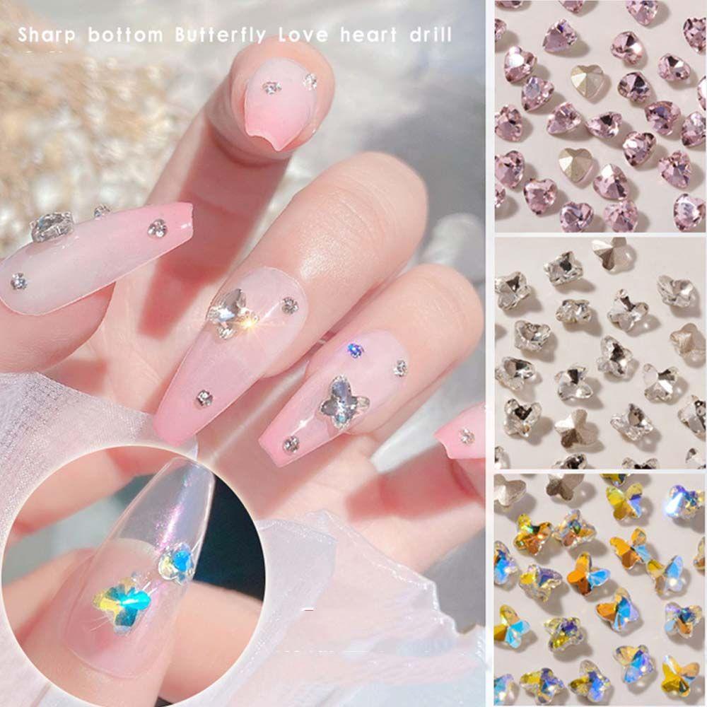 Set 30 Phụ Kiện Trang Trí Móng Tay 3D Lấp Lánh DIY|Phụ Kiện Trang Trí Móng Tay Charms