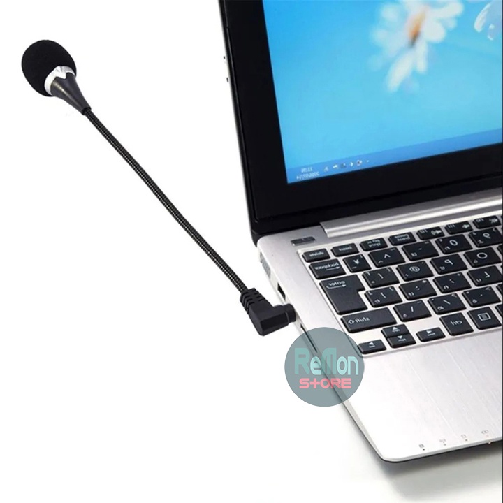 Micro thu âm laptop pc máy tính jack 3.5 trợ giảng livestream học online game điện thoại tablet máy tính bảng
