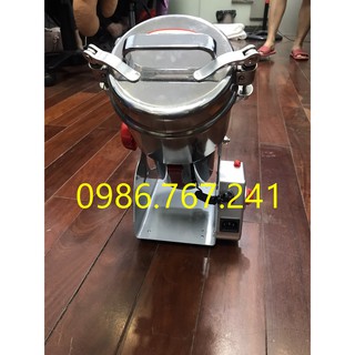 Máy xay bột khô đa năng 800g nắp gài kèm giá dây bột mịn, bộ lưỡi xay thay thế, chổi vệ sinh máy