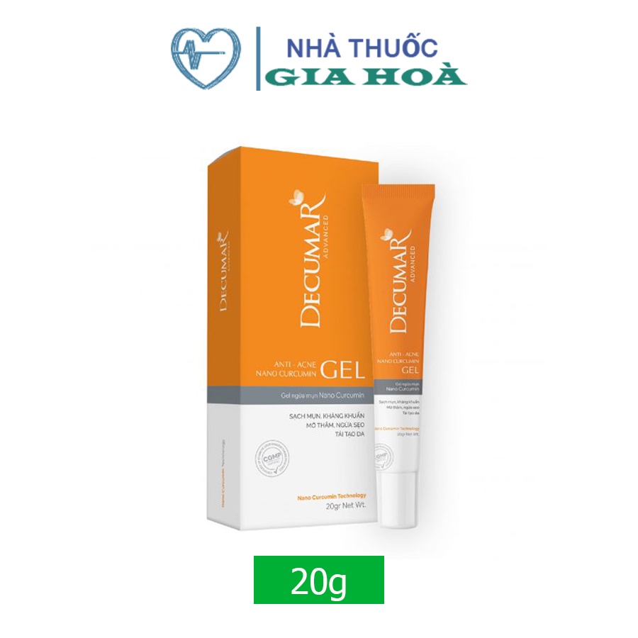 Decumar Advanced - Kem nghệ Nano / Nano curcumin giảm mụn, sẹo, kiểm soát nhờn (Decuma / Dercuma / Dercumar / Dercuma)