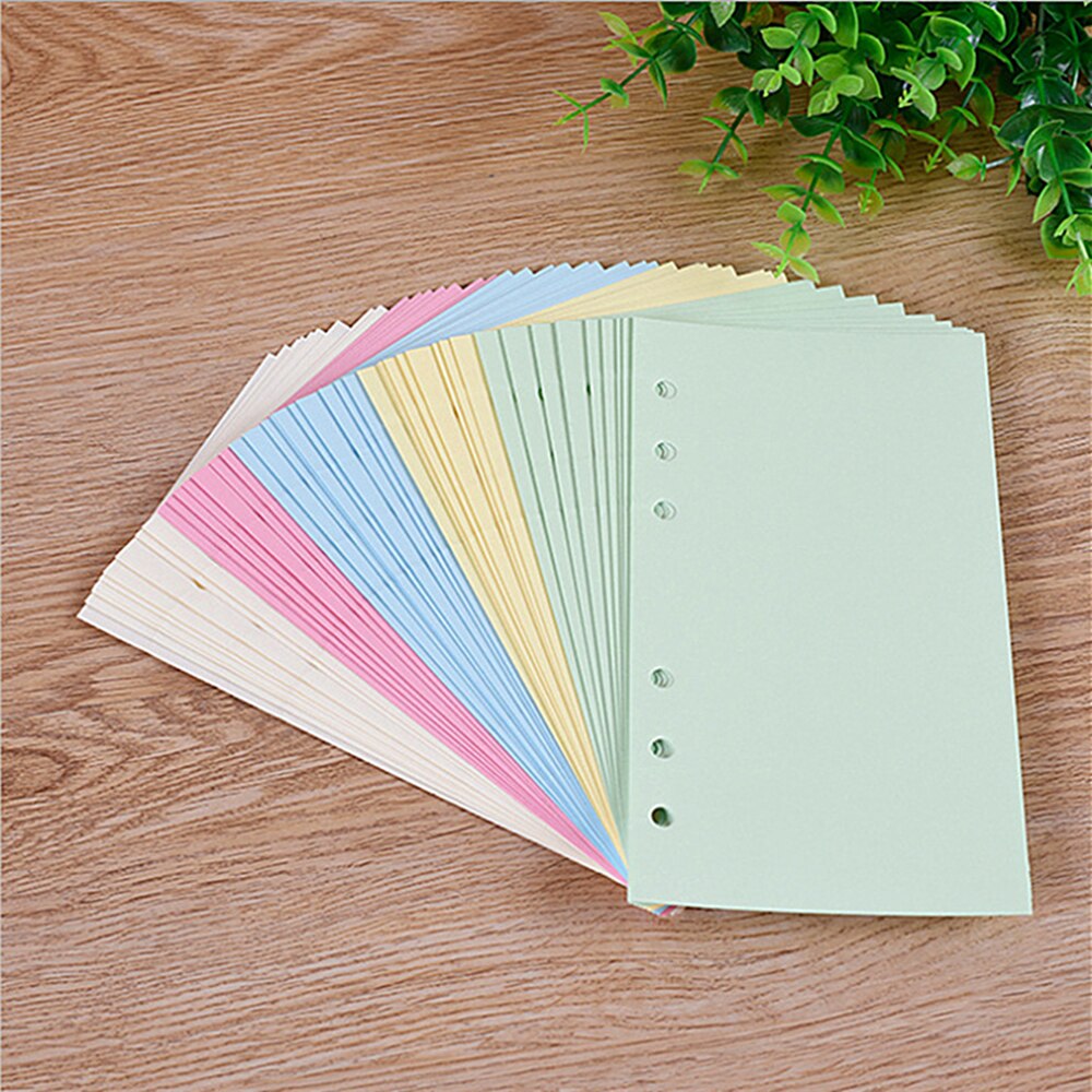 Bộ Xấp Giấy Gắn Vào Sổ ghi Chép Có 6 Lỗ Cắm Khổ Giấy A5 / A6 Tuỳ Chọn Tiện Dụng
