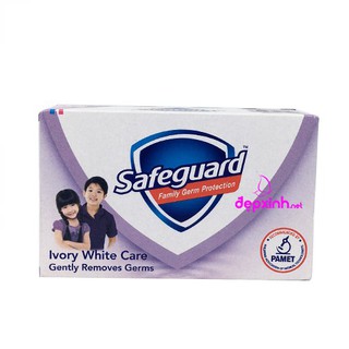 Xà bông cục diệt khuẩn Safeguard Ivory White Care 135g date mới