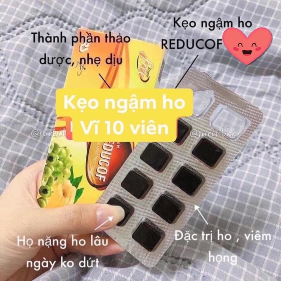 Kẹo ngậm ho Reducof thái lan 1 hộp