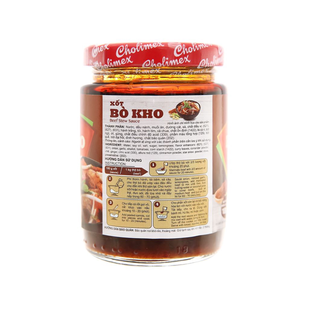Xốt bò kho Cholimex hũ 180g