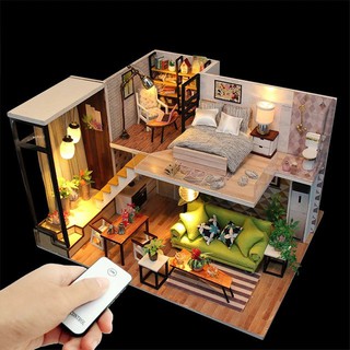 Bộ mô hình lắp ghép DIY Biệt Thự - Tặng dụng 05 món + Keo