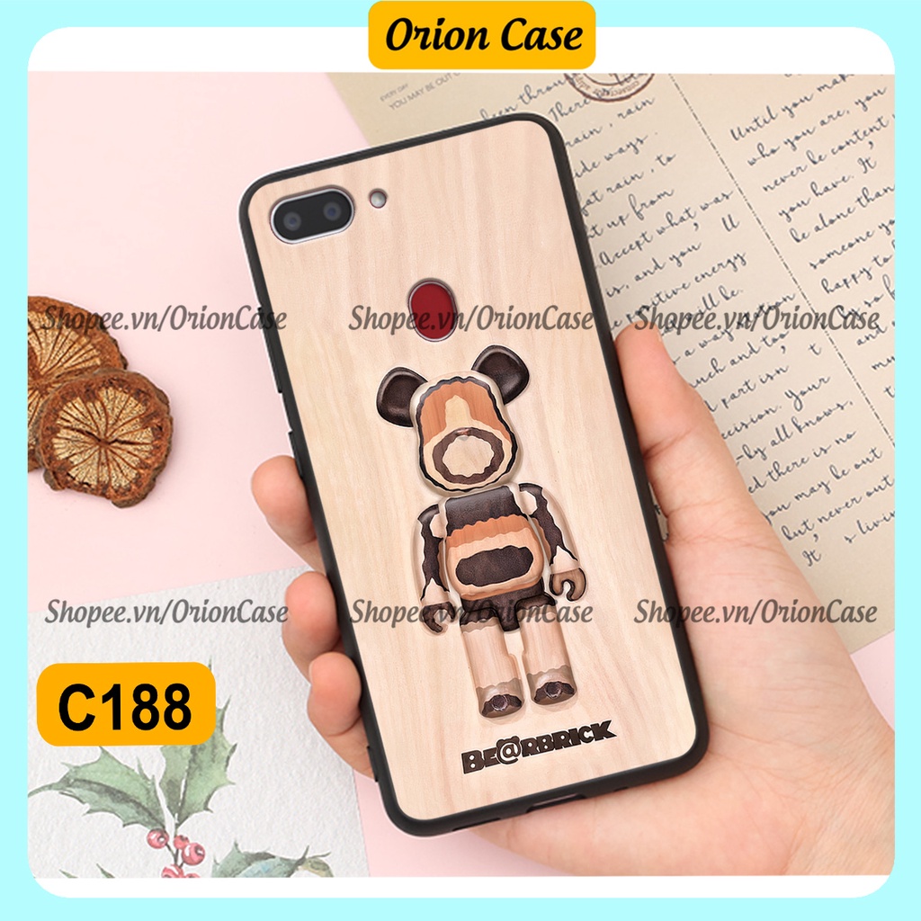 Ốp lưng Realme 2 in hình bearbrick 3D thời trang, cá tính. ốp chống sốc, bền đẹp