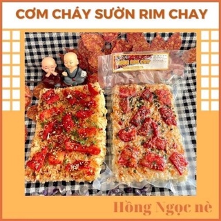 Cơm cháy chay sườn rim cay 170gr hồng ngọc nè