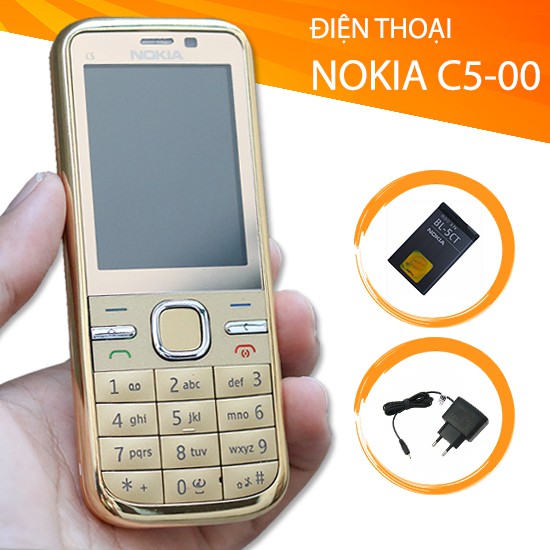 Điện thoại Nokia C5-00 Chính Hãng - Bảo hành 12 Tháng - Full Phụ Kiện