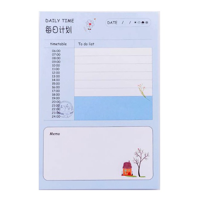 Tập Kế Hoạch Và Ghi Chú Ngày Và Tuần Daily &amp; Weekly Time A846