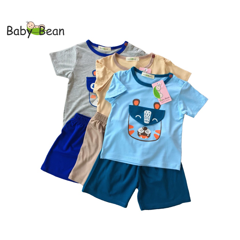 [MÃ SUPERKID GIÁ HỦY DIỆT] Bộ Đồ Thun Lạnh Tay Ngắn Bé Sơ Sinh Trai BabyBean MÀU NGẪU NHIÊN (7kg-13kg)