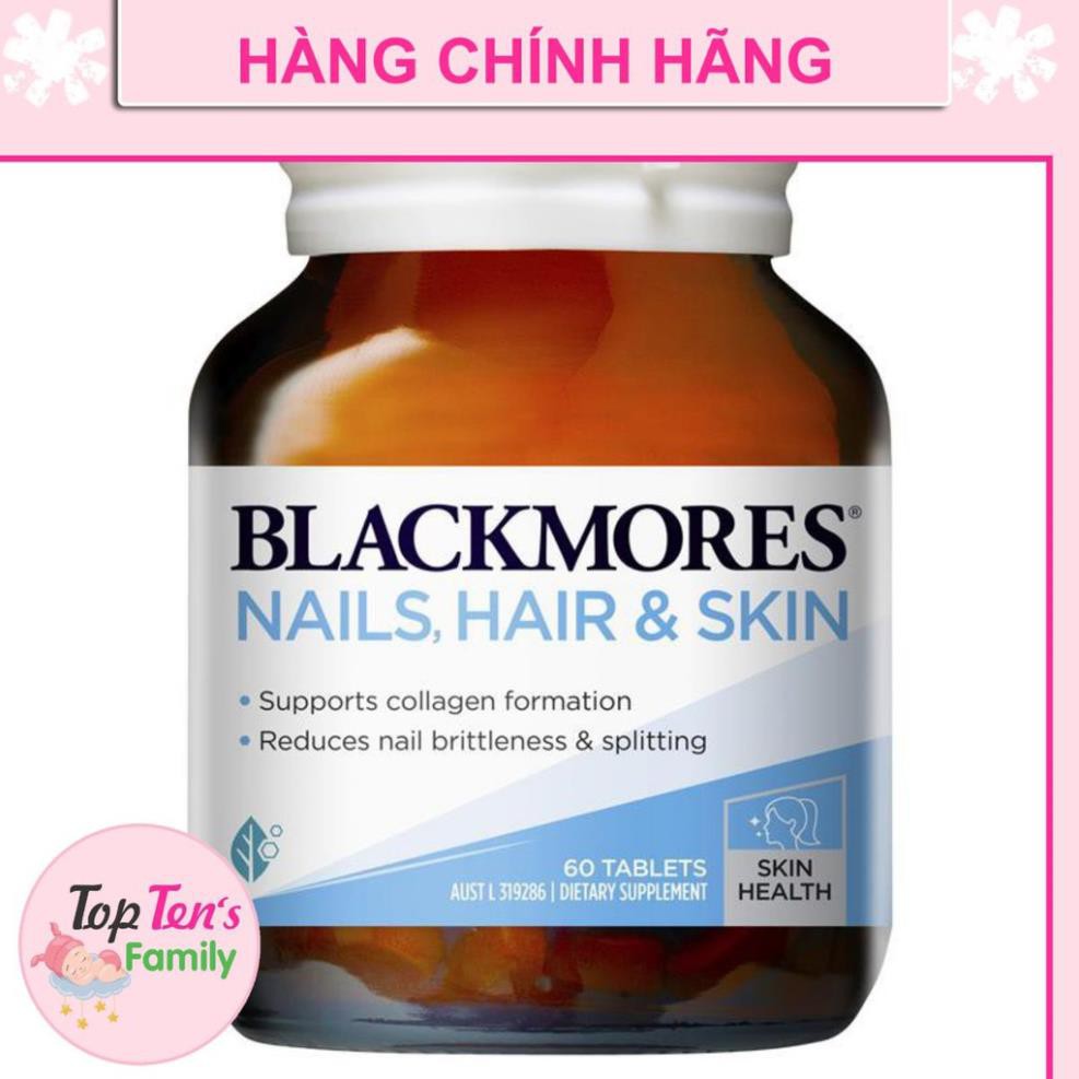 ❣️ [CHÍNH HÃNG 100%] Viên uống bổ sung Nail, Hair & skin blackmores 60 viên ÚC 💯