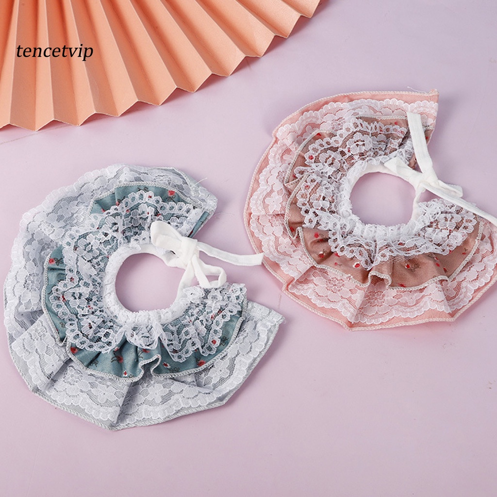 Khăn đeo cổ bằng ren thân thiện với da cho mèo