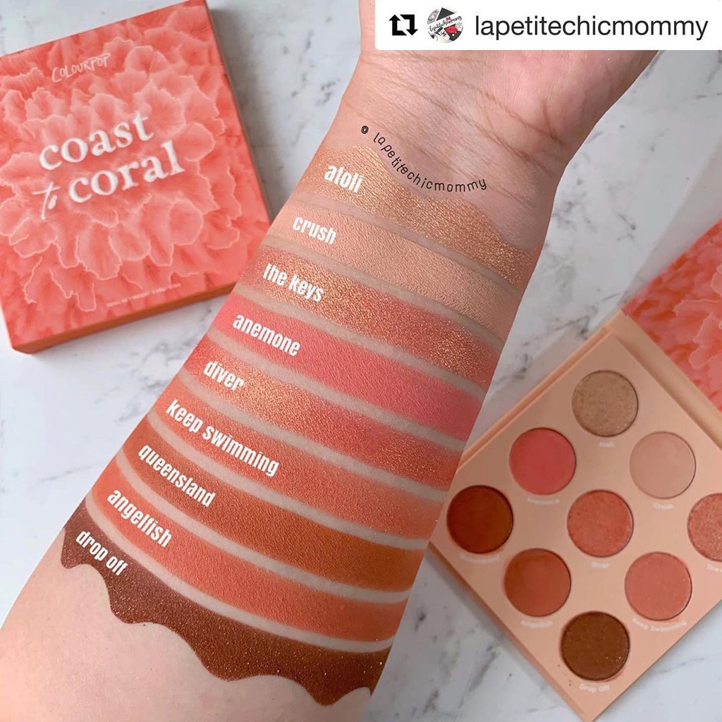 PHẤN MẮT COLOURPOP COAST TO CORAL 9g