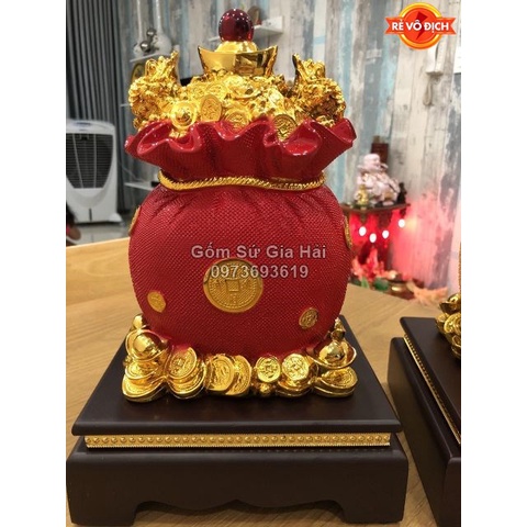 Túi vàng Kim Bảo Chiêu Tài Lộc Cao 33cm
