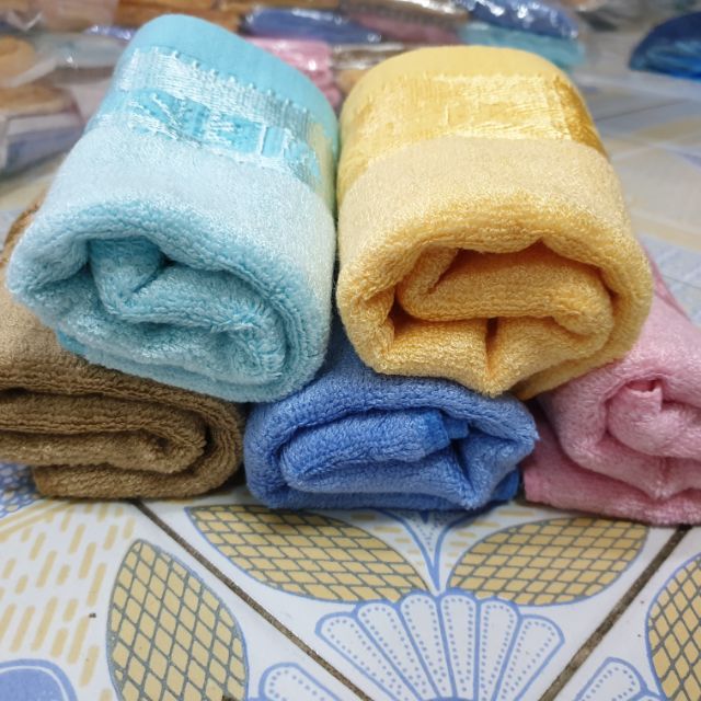 Combo 12 khăn mặt sợi tre