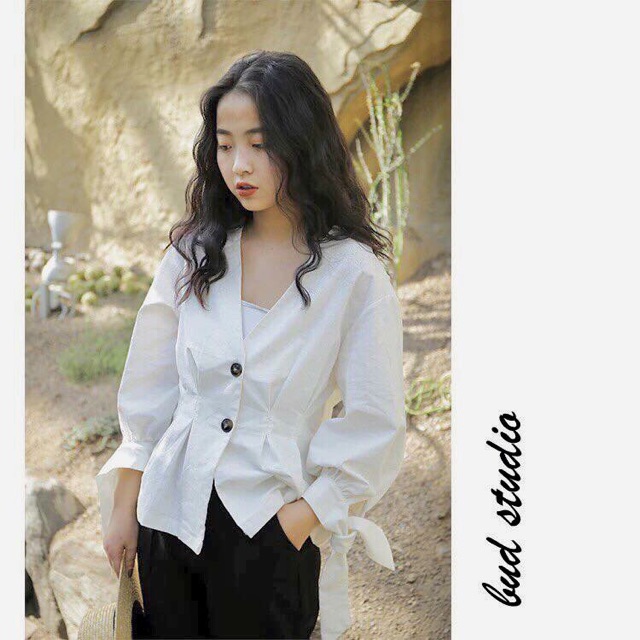 Áo nơ tay zara