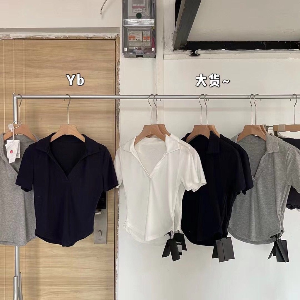 Áo Thun Len Tăm Xẻ Ngực Quảng Châu Giá Rẻ A061