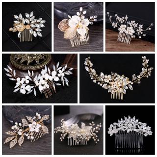 Trâm cài tóc Handmade phối đá thời trang cho cô dâu